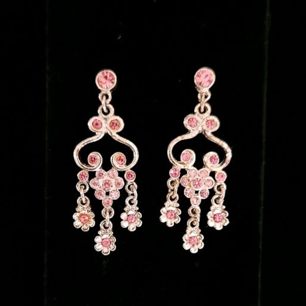Costume Chandelier Crystal Drop Earrings